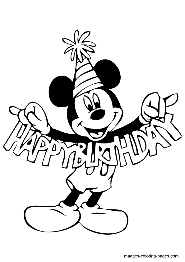 Malvorlagen zum Ausmalen: Mickey Mouse Coloring Pages
