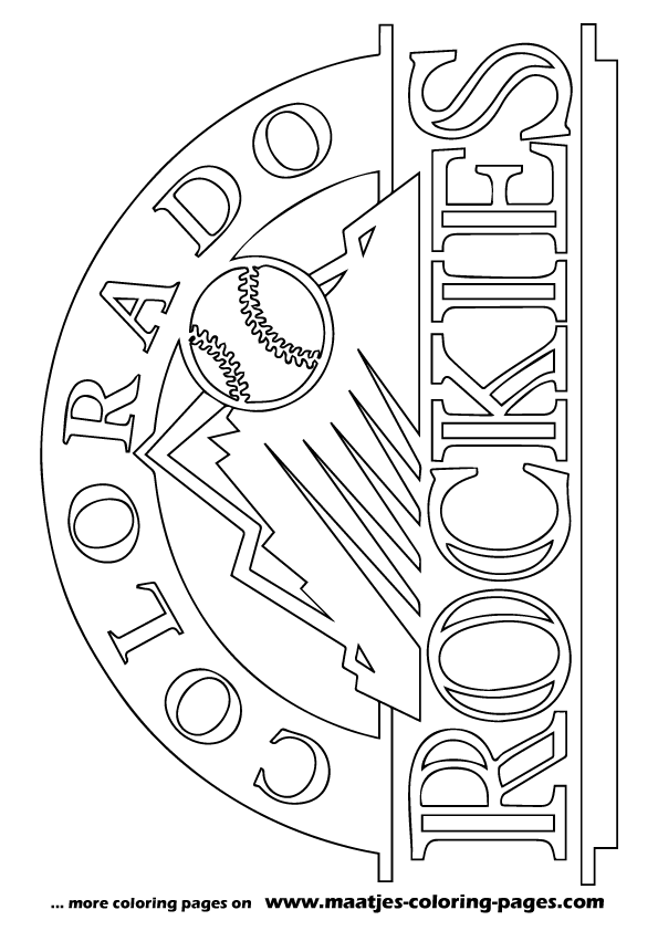 Colorado Rockies MLB coloring pages