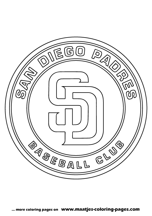 San Diego Padres MLB coloring pages