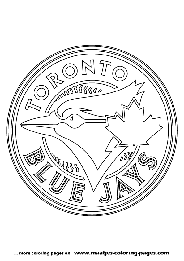 MLB Toronto Blue Jays logo coloring pages