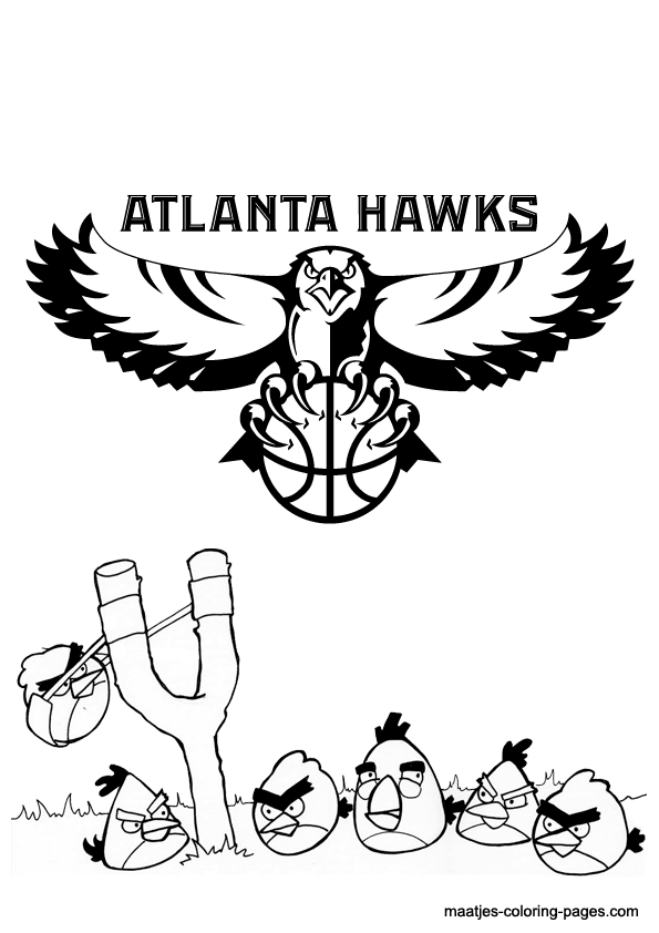 Atlanta Hawks NBA coloring pages