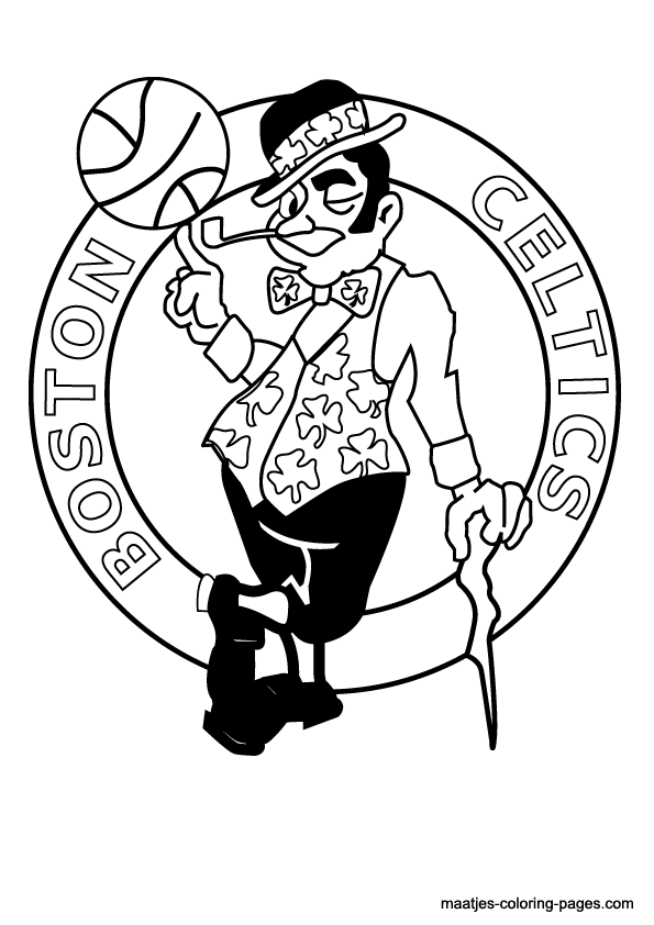 Boston Celtics NBA coloring pages