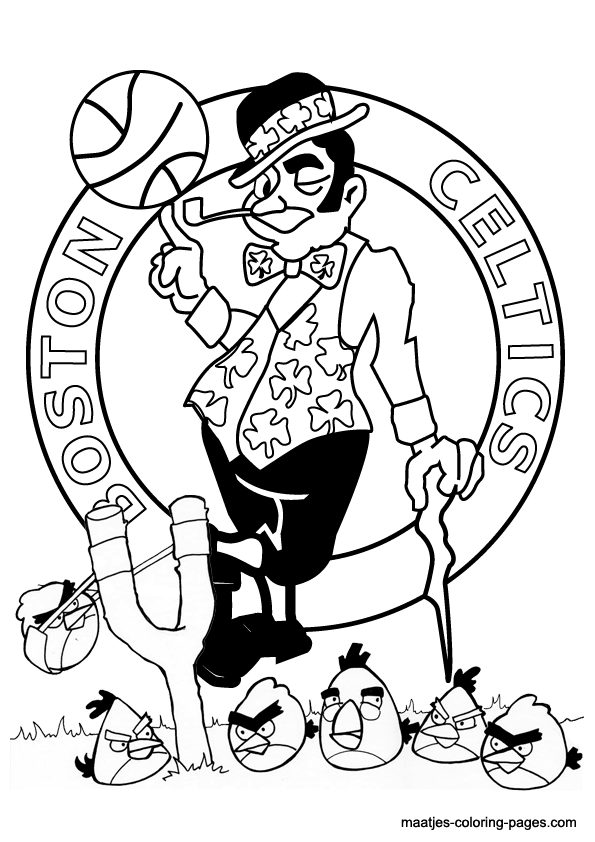 Boston Celtics NBA coloring pages