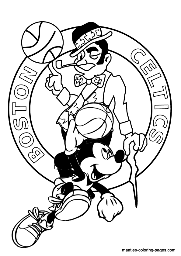 Boston Celtics NBA coloring pages