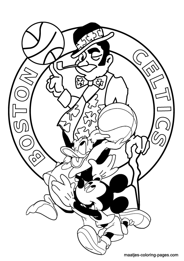 Boston Celtics NBA coloring pages