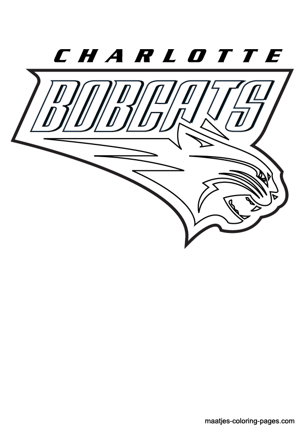 Charlotte Bobcats NBA coloring pages