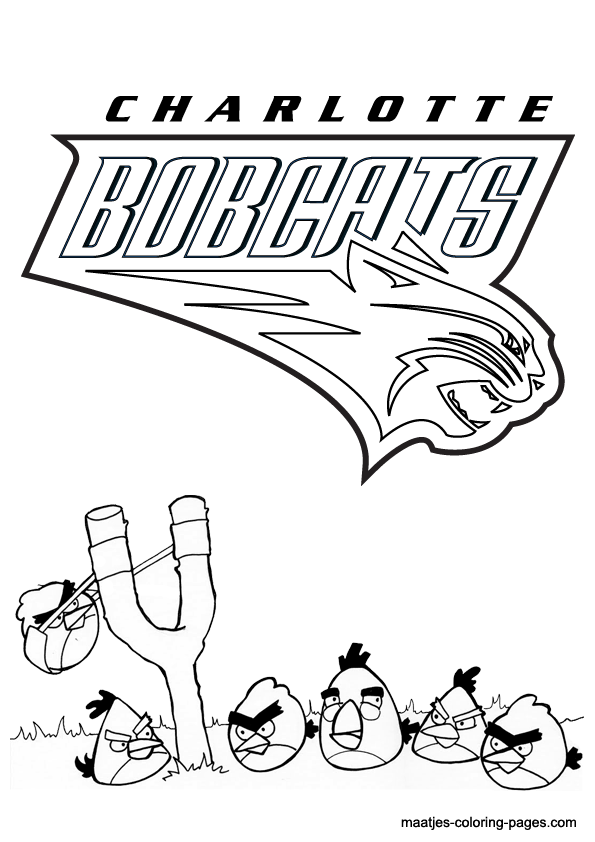 Charlotte Bobcats NBA coloring pages