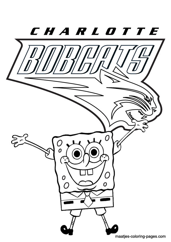 Charlotte Bobcats NBA coloring pages