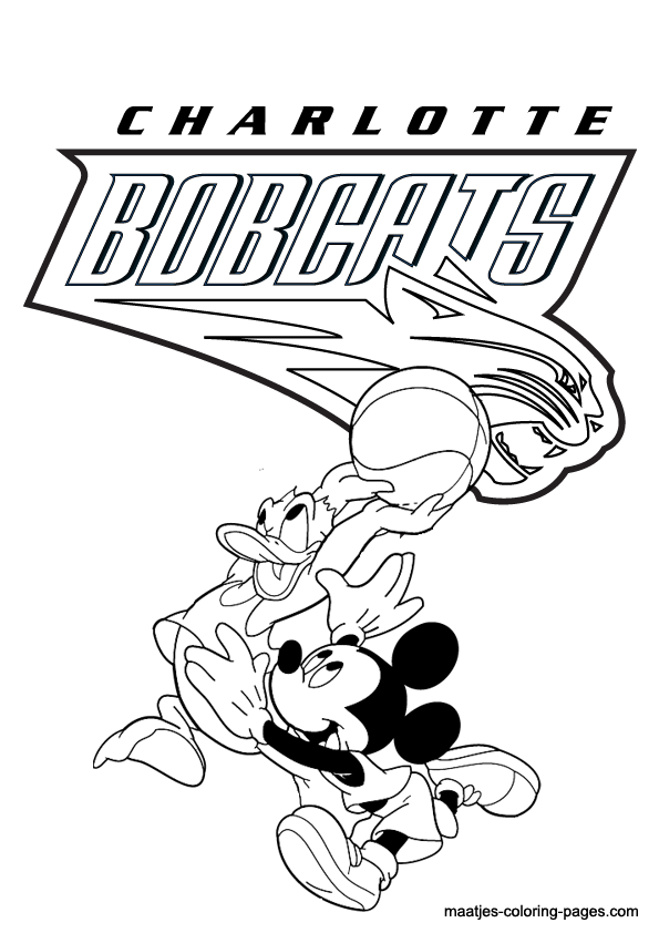 Charlotte Bobcats NBA coloring pages