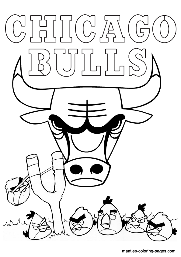 Chicago Bulls NBA coloring pages