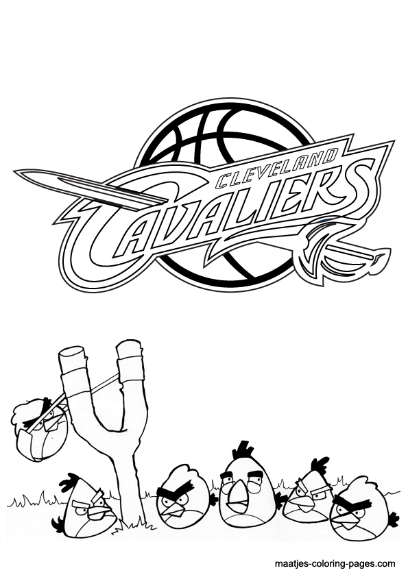 Cleveland Cavaliers NBA coloring pages