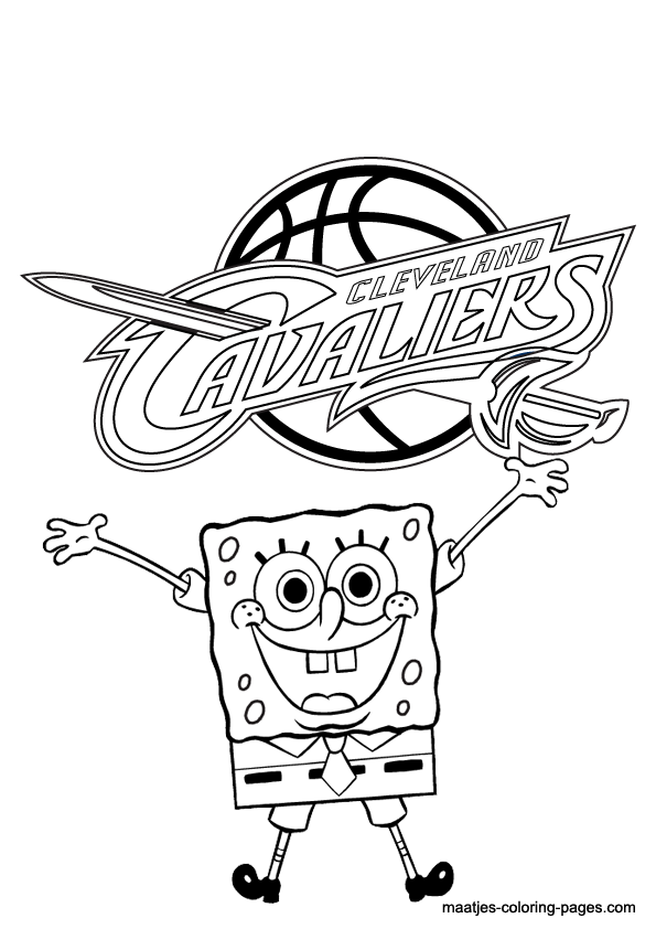 Cleveland Cavaliers NBA coloring pages