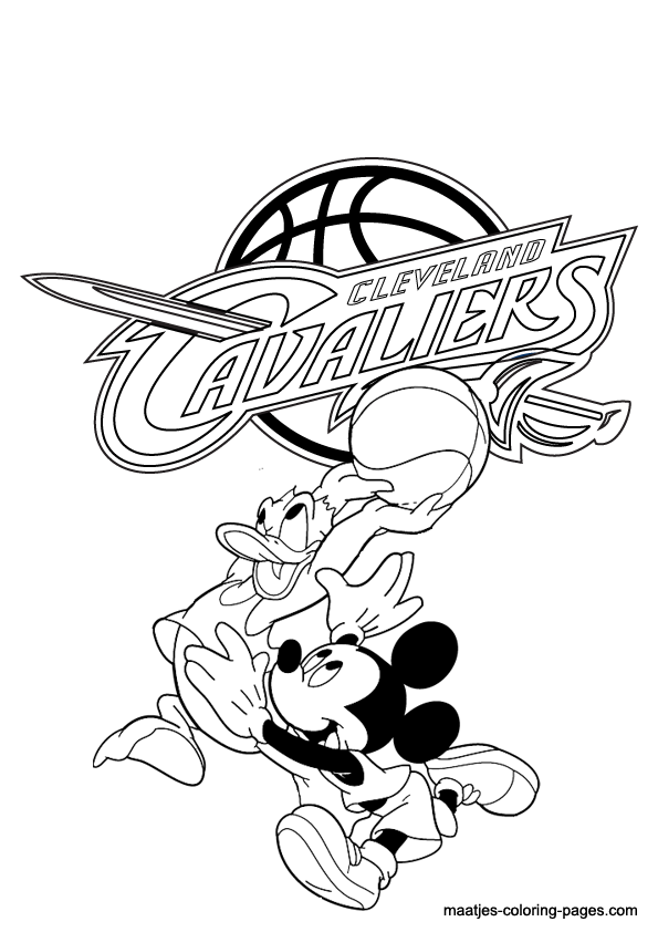 Cleveland Cavaliers NBA coloring pages