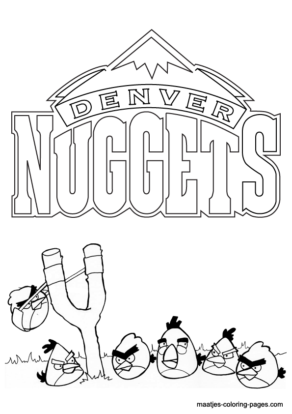 Denver Nuggets NBA coloring pages