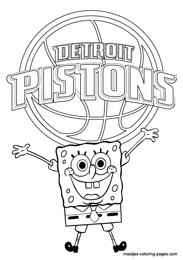 Detroit Pistons NBA coloring pages