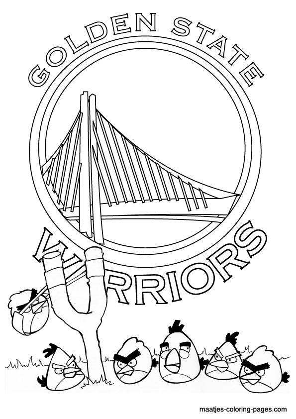 Golden State Warriors NBA coloring pages