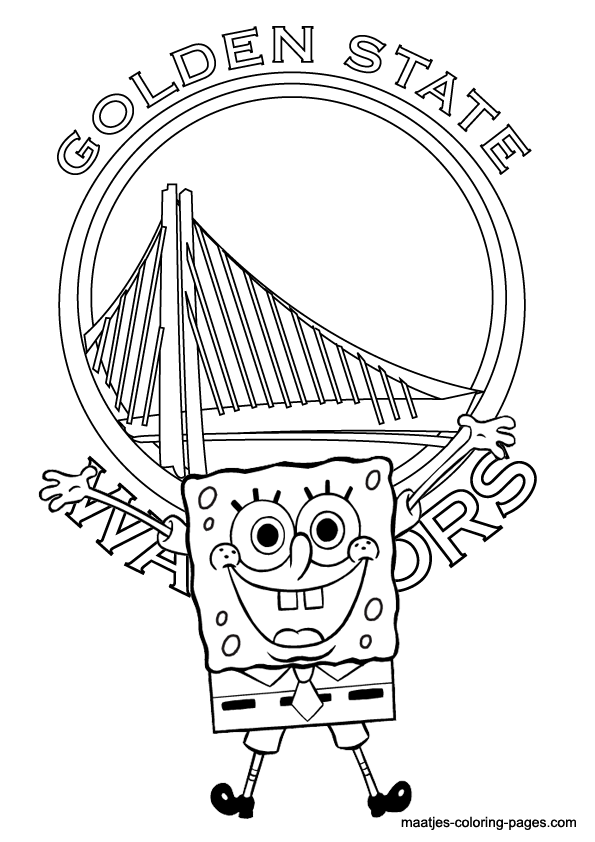 Golden State Warriors NBA coloring pages