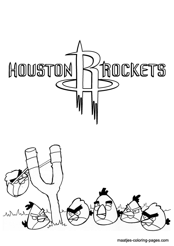 Houston Rockets NBA coloring pages