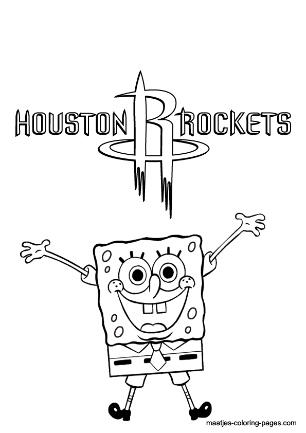 Houston Rockets NBA coloring pages