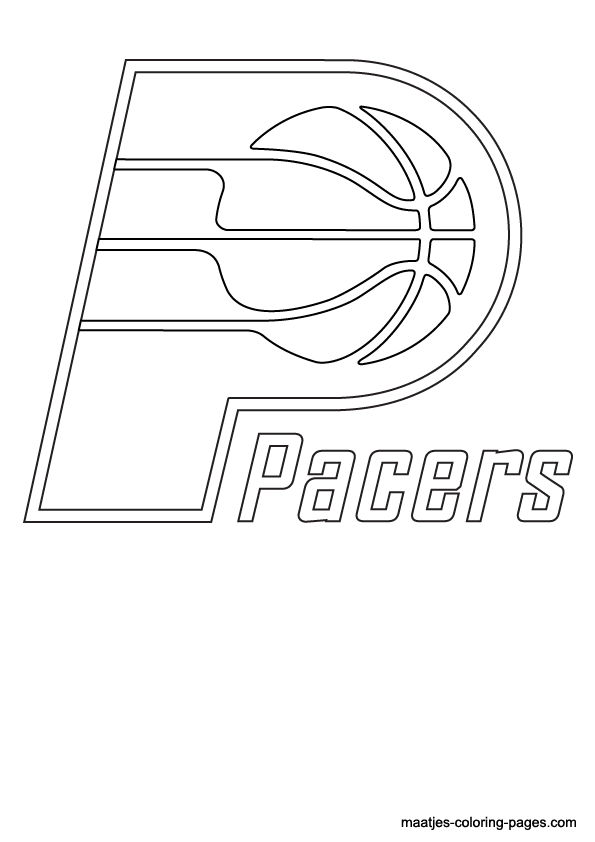 Indiana Pacers NBA coloring pages