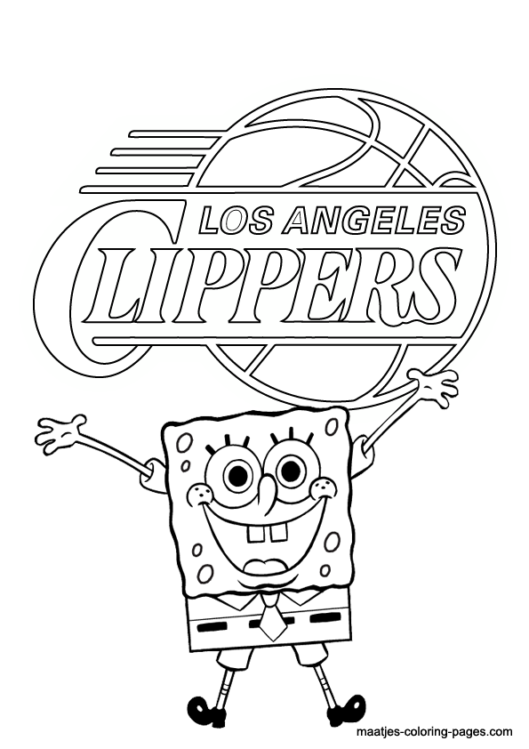 Los Angeles Clippers NBA coloring pages