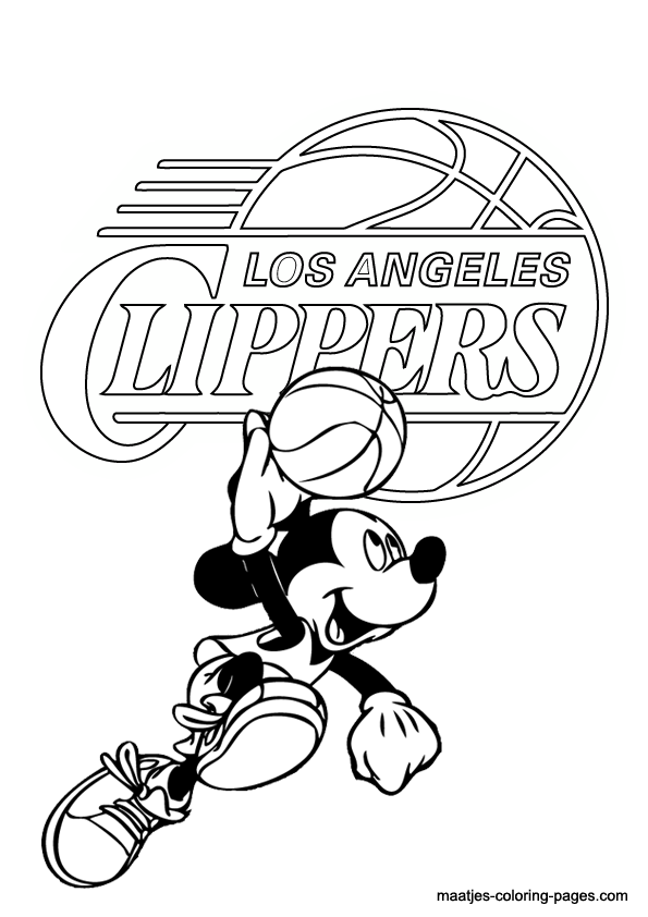 Los Angeles Clippers NBA coloring pages