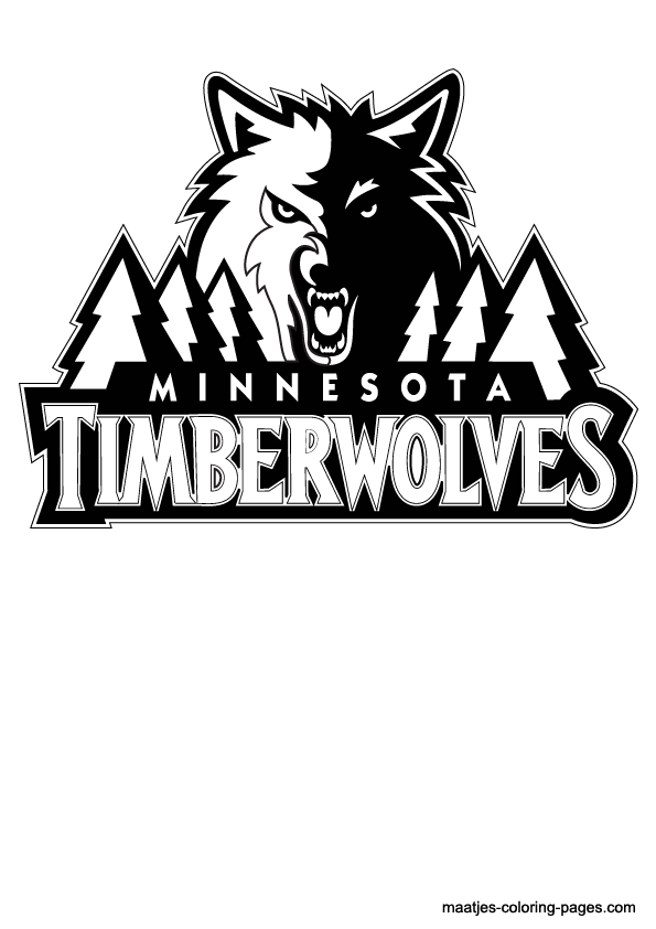 Minnesota Timberwolves NBA coloring pages