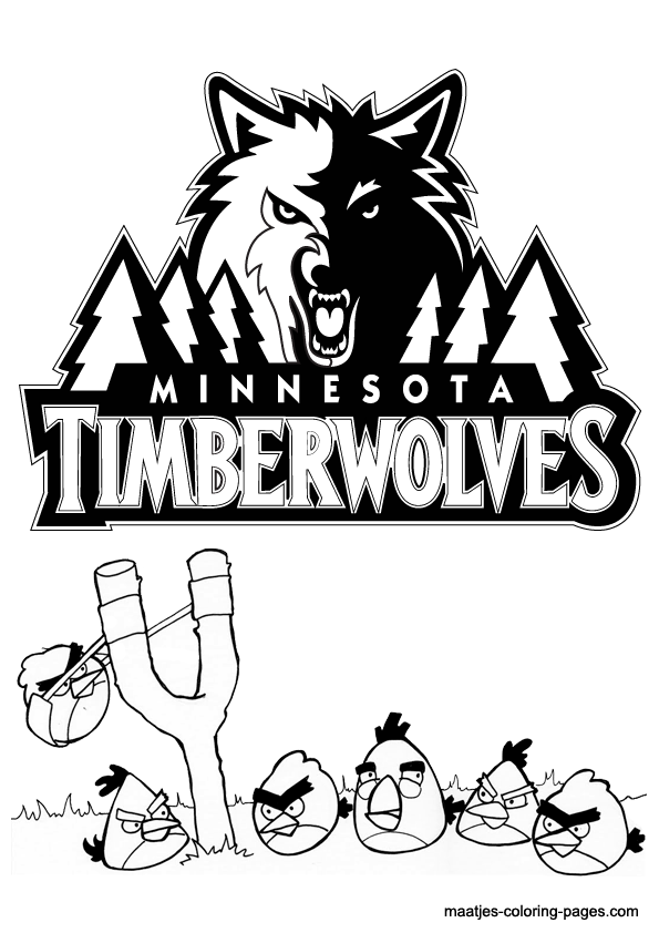 Minnesota Timberwolves NBA coloring pages