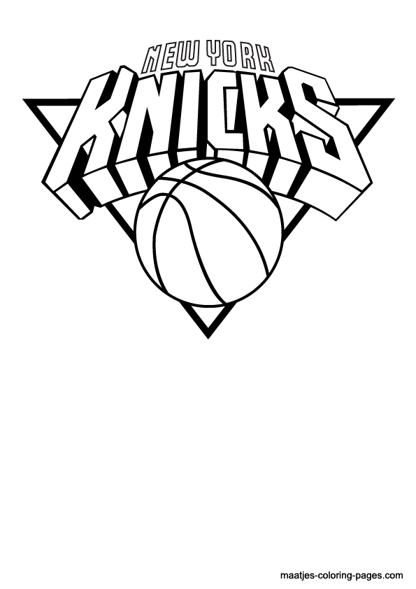 New York Knicks Coloring Pages NBA New York Knicks logo coloring pages