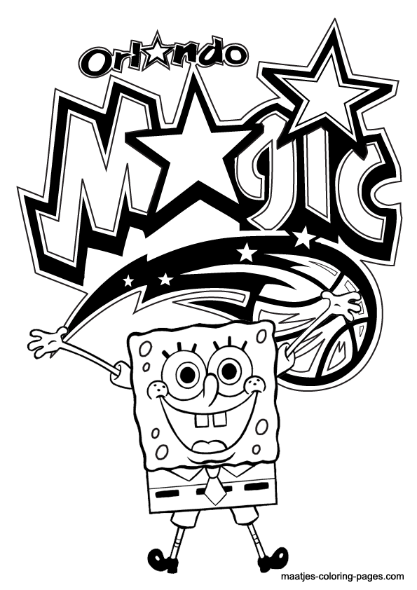 Orlando Magic NBA coloring pages