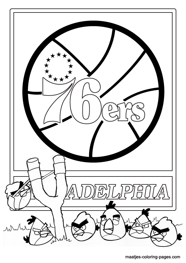 Philadelphia 76ers NBA coloring pages