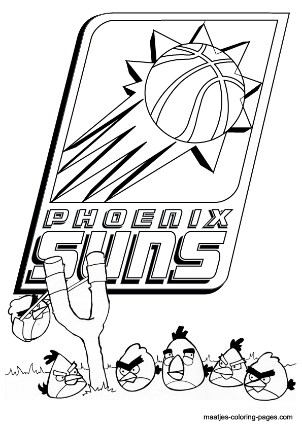 Phoenix Suns NBA coloring pages