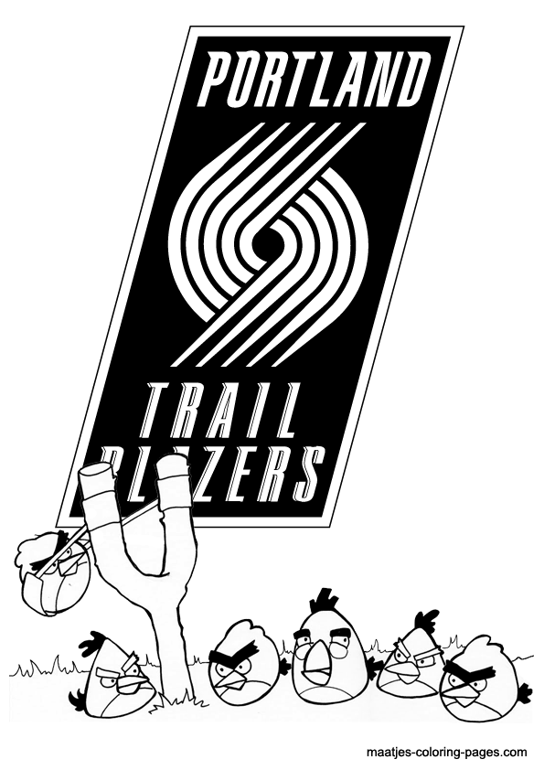 Portland Trail Blazers NBA coloring pages