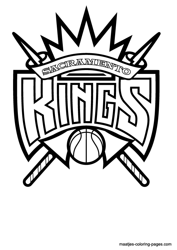 Sacramento Kings NBA coloring pages