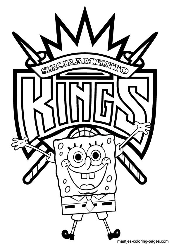 Sacramento Kings NBA coloring pages