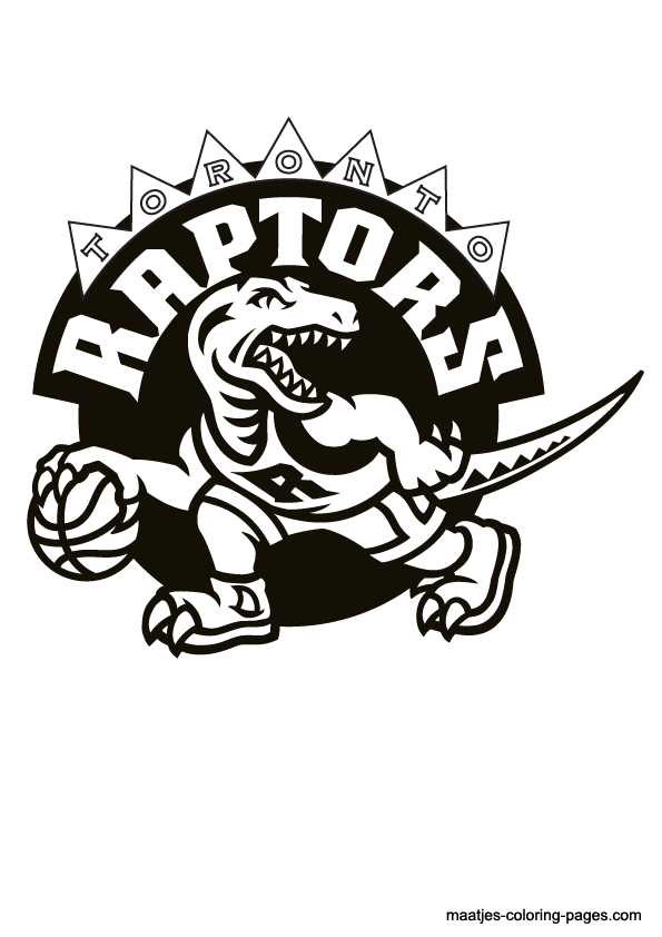 Toronto Raptors NBA coloring pages