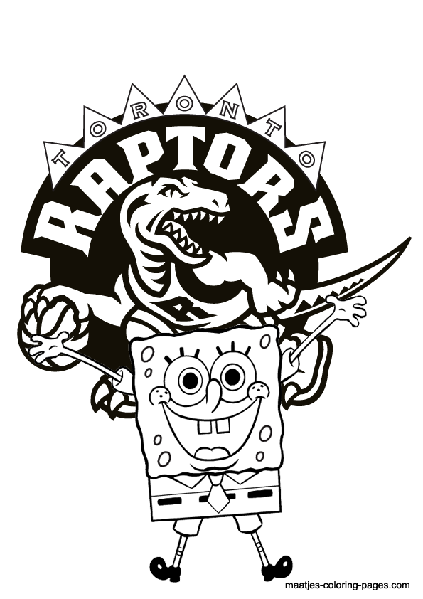 Toronto Raptors NBA coloring pages