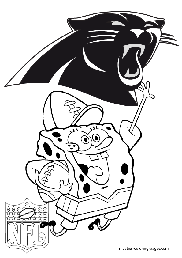 Carolina Panthers NFL Coloring Pages