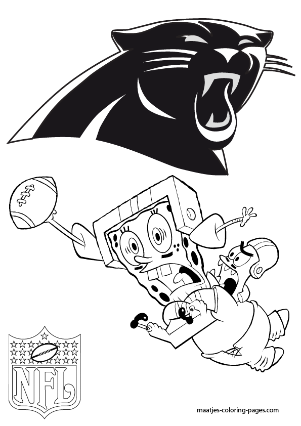 Carolina Panthers NFL Coloring Pages