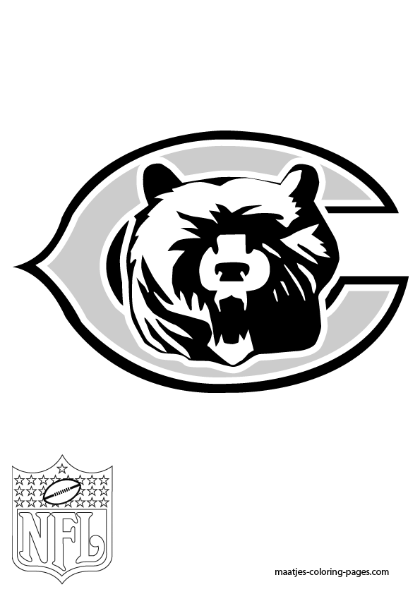 Logo of Chicago Bears coloring sheet 