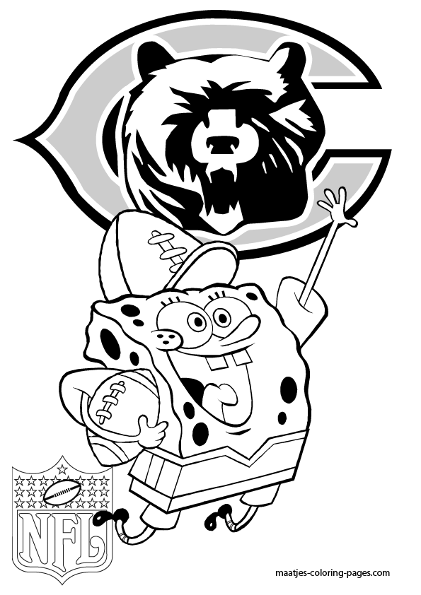 Chicago Bears Logo Coloring Page for Kids - Free NFL Printable Coloring  Pages Online for Kids 
