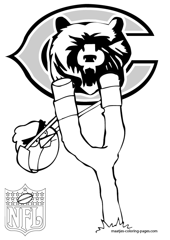 Chicago Bears Logo coloring page