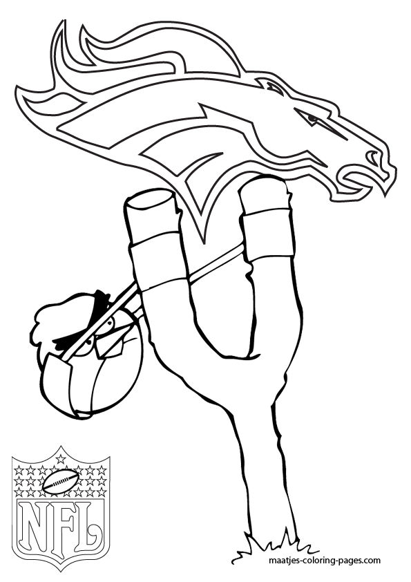 Denver Broncos NFL Coloring Pages