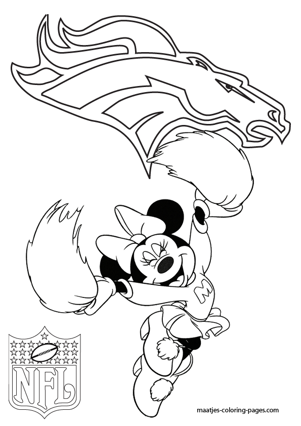 Denver Broncos NFL Coloring Pages