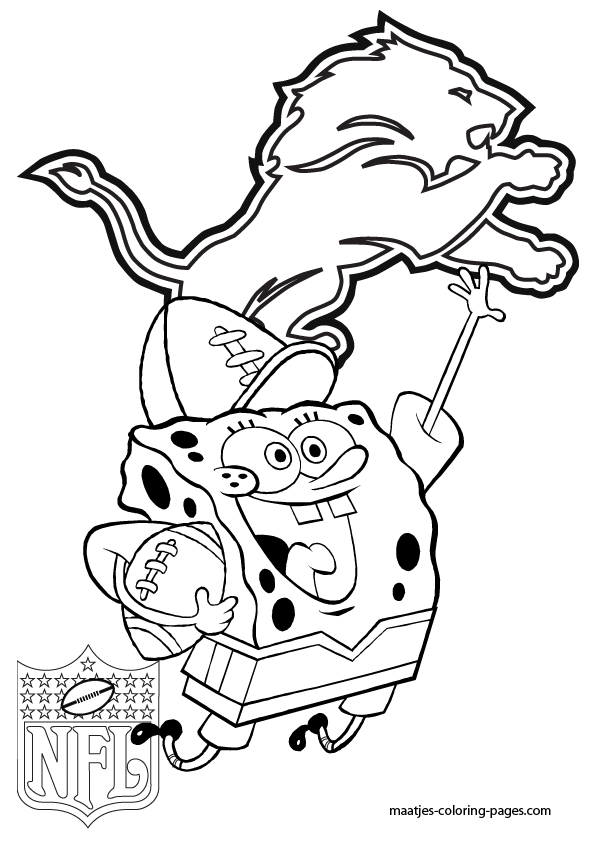 Detroit Lions NFL Coloring Pages