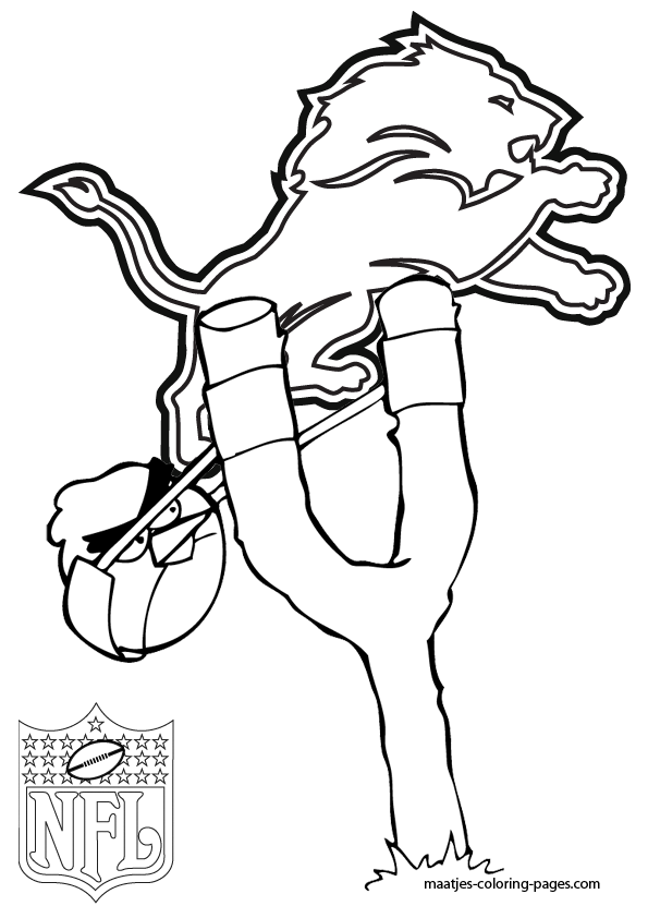 Detroit Lions NFL Coloring Pages