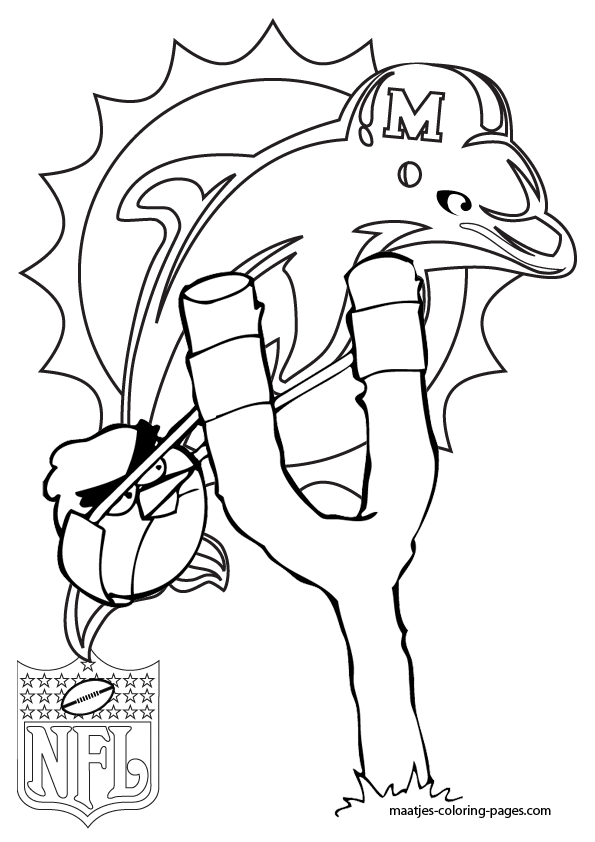 Miami Dolphins NFL Coloring Pages