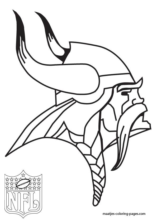 Minnesota Vikings Logo NFL Coloring Pages