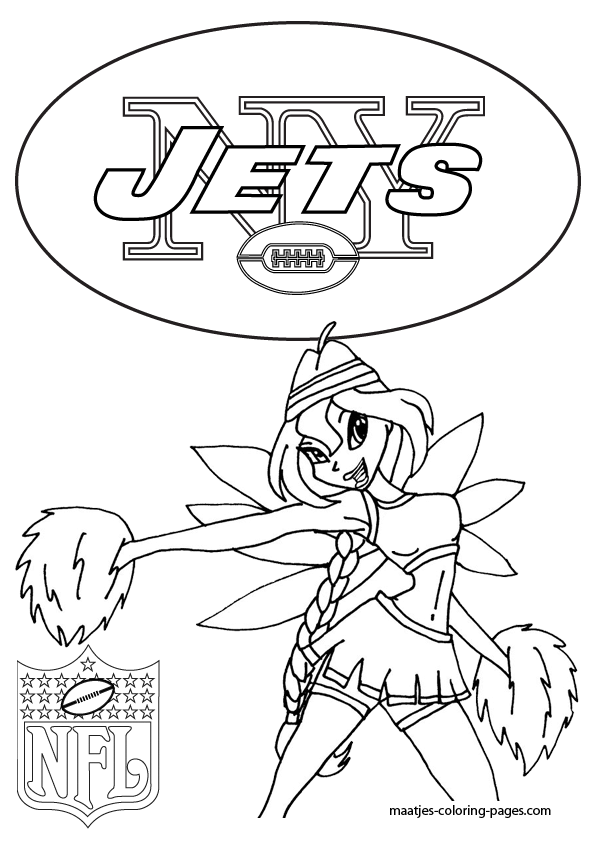 New York Jets NFL Coloring Pages