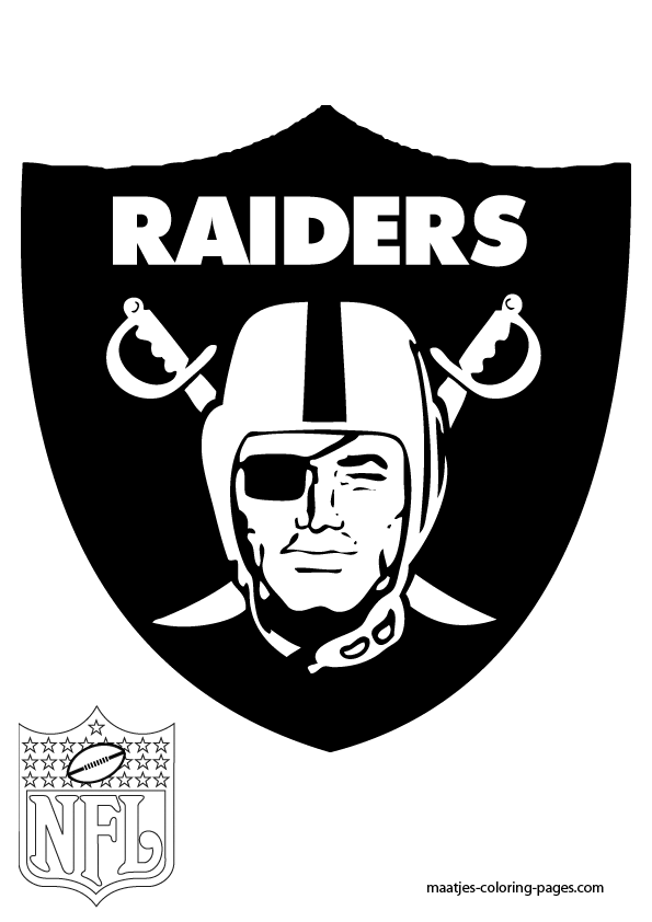 oakland raiders coloring pages logo - photo #4